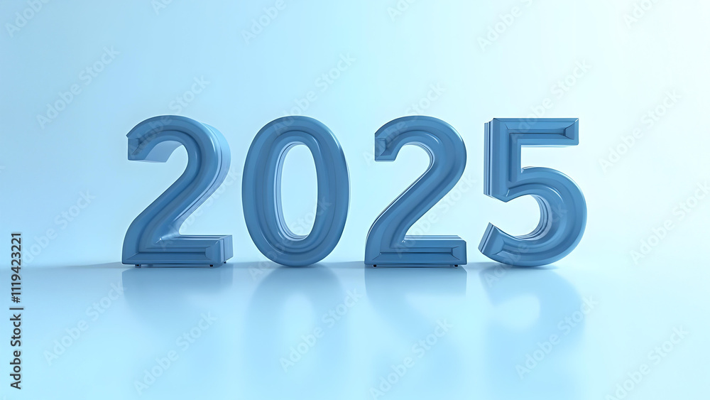 New year 2025 3d text background New year 2025 3d text background