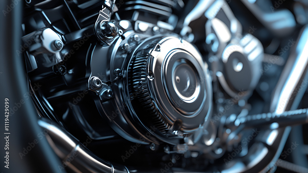 mockup of modern bike engine.ai generative mockup of modern bike engine.ai generative