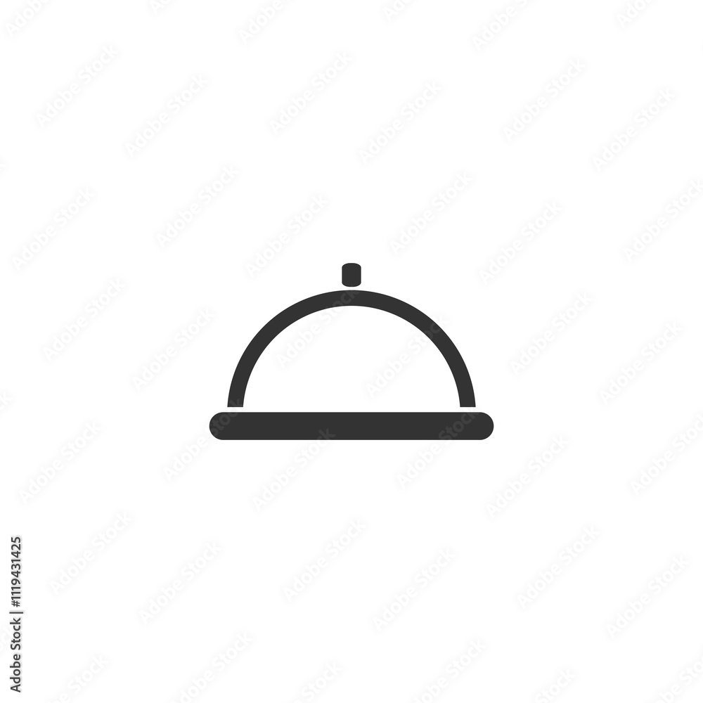 Food cover icon isolated on transparent background Food cover icon isolated on transparent background