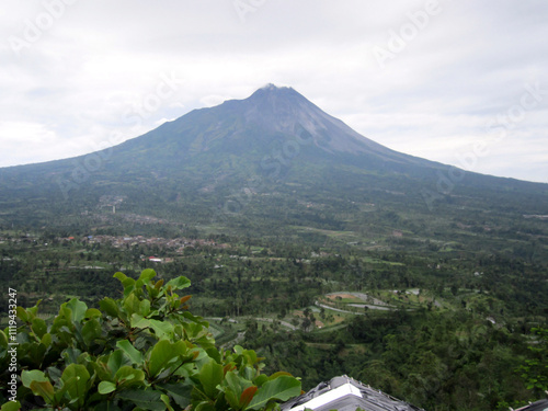 view from the mountain merapi photo