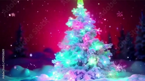 christmas tree and lights