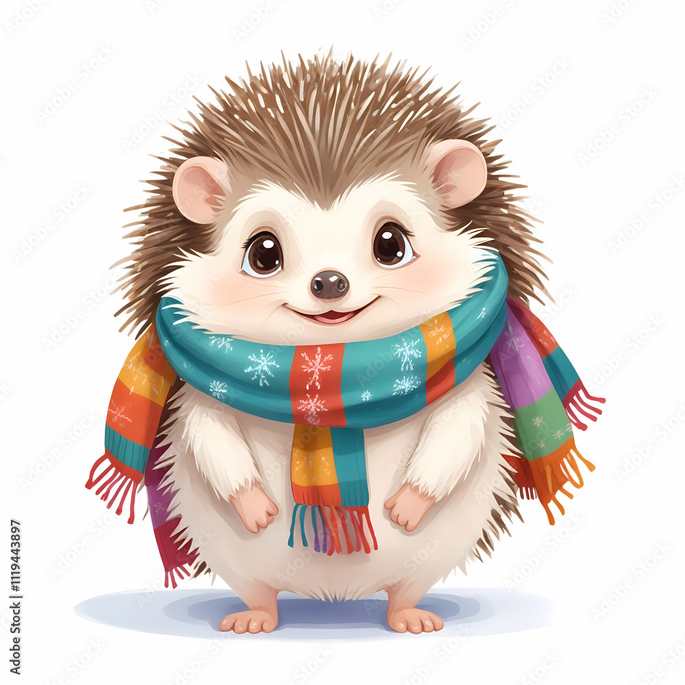 adorable Hedgehog adorned in a cozy scarf, all set against a pristine white backdrop. highest quality image. vibrant colors, digital art
adorable Hedgehog adorned in a cozy scarf, all set against a pristine white backdrop. highest quality image. vibrant colors, digital art