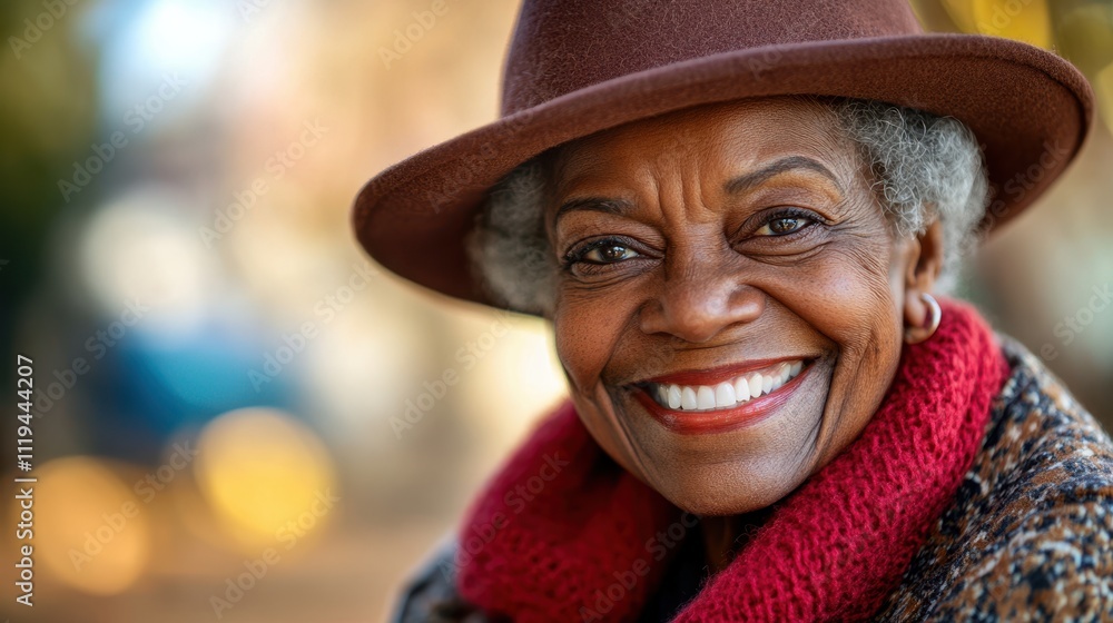 The Smiling Elderly Woman