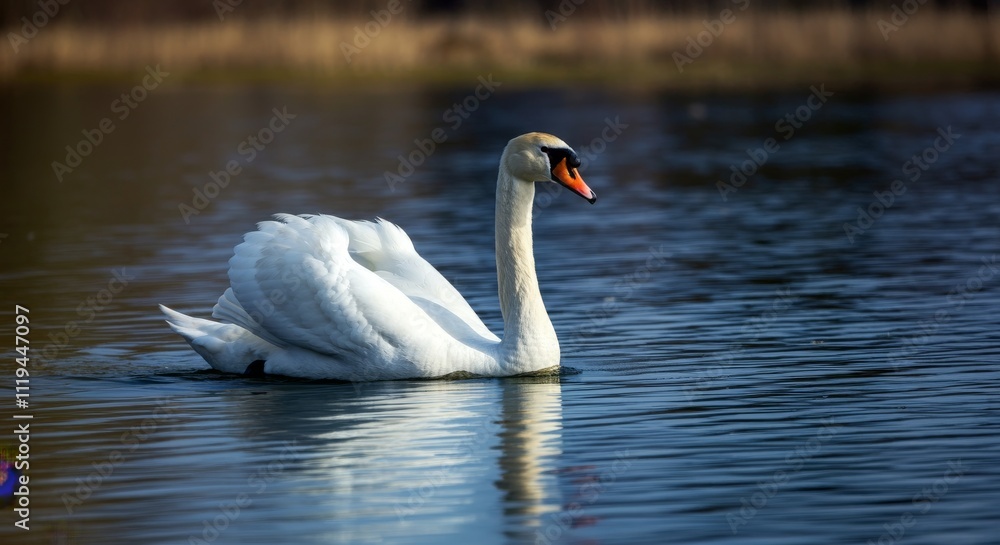 swan on the water swan on the water