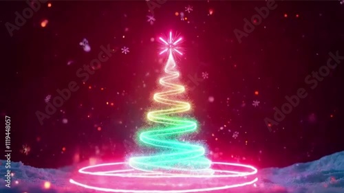 abstract christmas tree