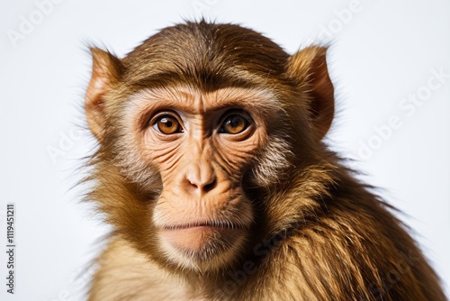 arafed monkey with a long hair and a very big nose