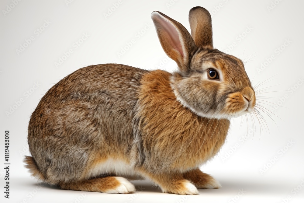 there is a brown rabbit that is sitting on a white surface there is a brown rabbit that is sitting on a white surface