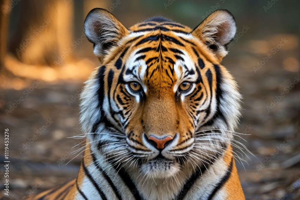 there is a tiger that is sitting down in the dirt there is a tiger that is sitting down in the dirt