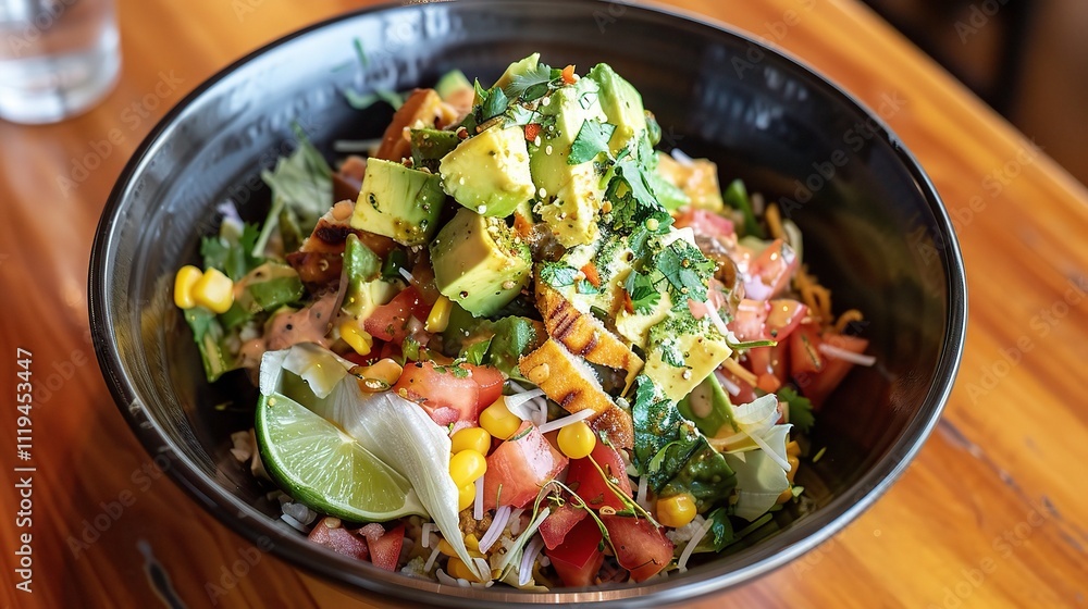 Avocado Salad, A Refreshing and Nutritious Dish with Creamy Avocado, Bursting with Freshness Avocado Salad, A Refreshing and Nutritious Dish with Creamy Avocado, Bursting with Freshness