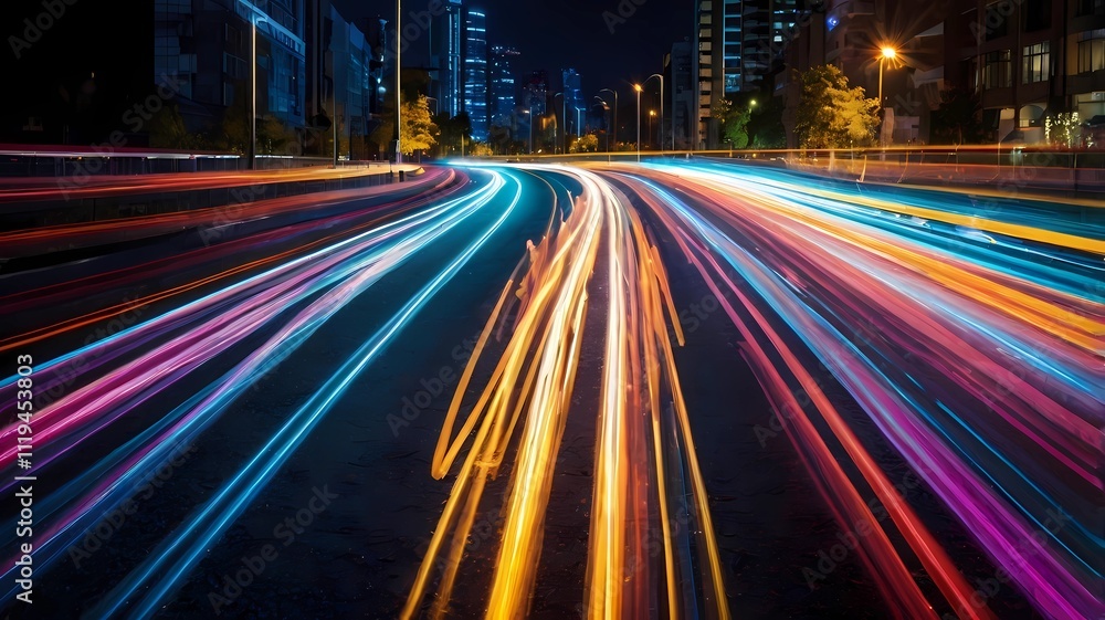 blurred image of colorful light trails with motion blur effect, long time exposure. Isolated on background
blurred image of colorful light trails with motion blur effect, long time exposure. Isolated on background