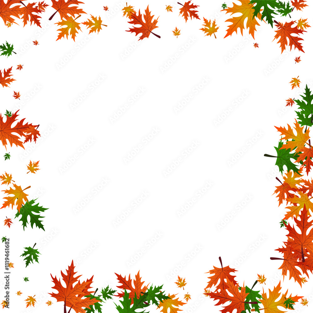Ocher Foliage Background White Vector. Maple October Design. Colorful Paper. Bright Texture. Brown Floral Nature. Ocher Foliage Background White Vector. Maple October Design. Colorful Paper. Bright Texture. Brown Floral Nature.