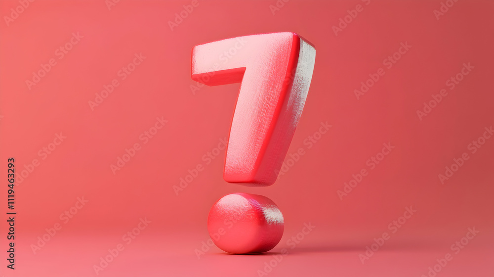 Exclamation mark, 3D rendering illustration Exclamation mark, 3D rendering illustration