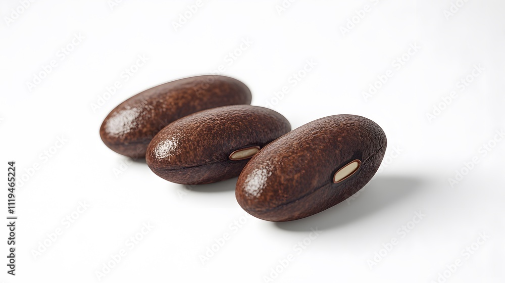 3D Beans icon on a white background 3D Beans icon on a white background
