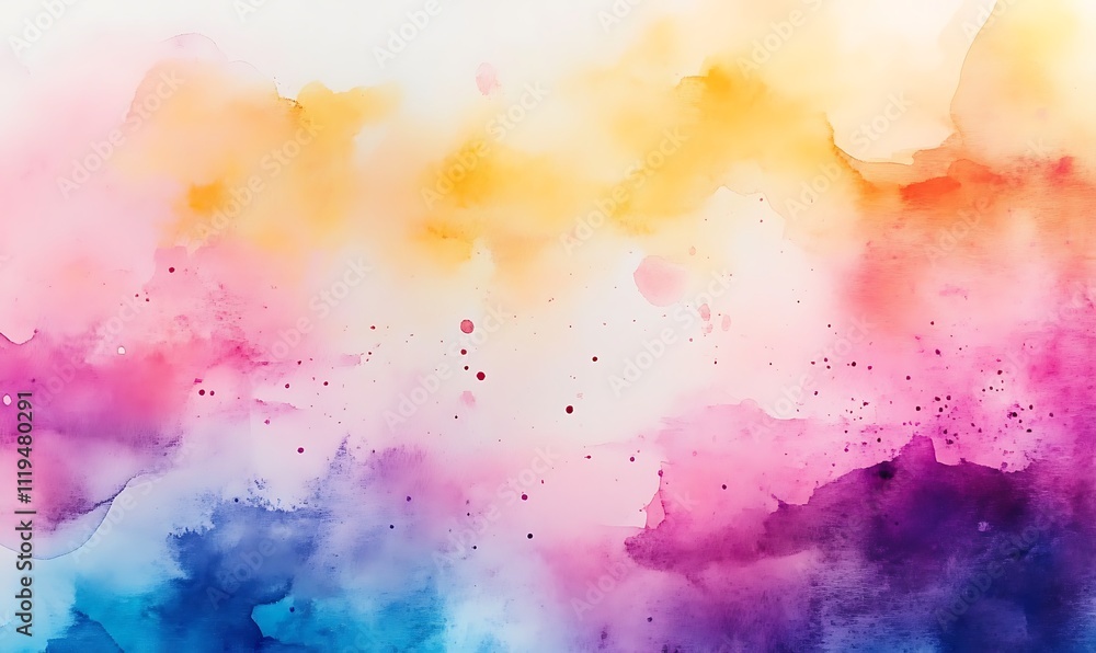 abstract watercolor splash background with vibrant hues blending seamlessly creating a dreamy and ethereal atmosphere, Generative Ai abstract watercolor splash background with vibrant hues blending seamlessly creating a dreamy and ethereal atmosphere, Generative Ai