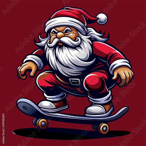 Babbo Natale sullo skate 01