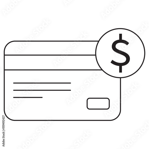Credit Crunch Icon, Navigating Financial Challenges During a Credit Squeeze, Understanding the Causes and Consequences of a Credit Crunch, Vector