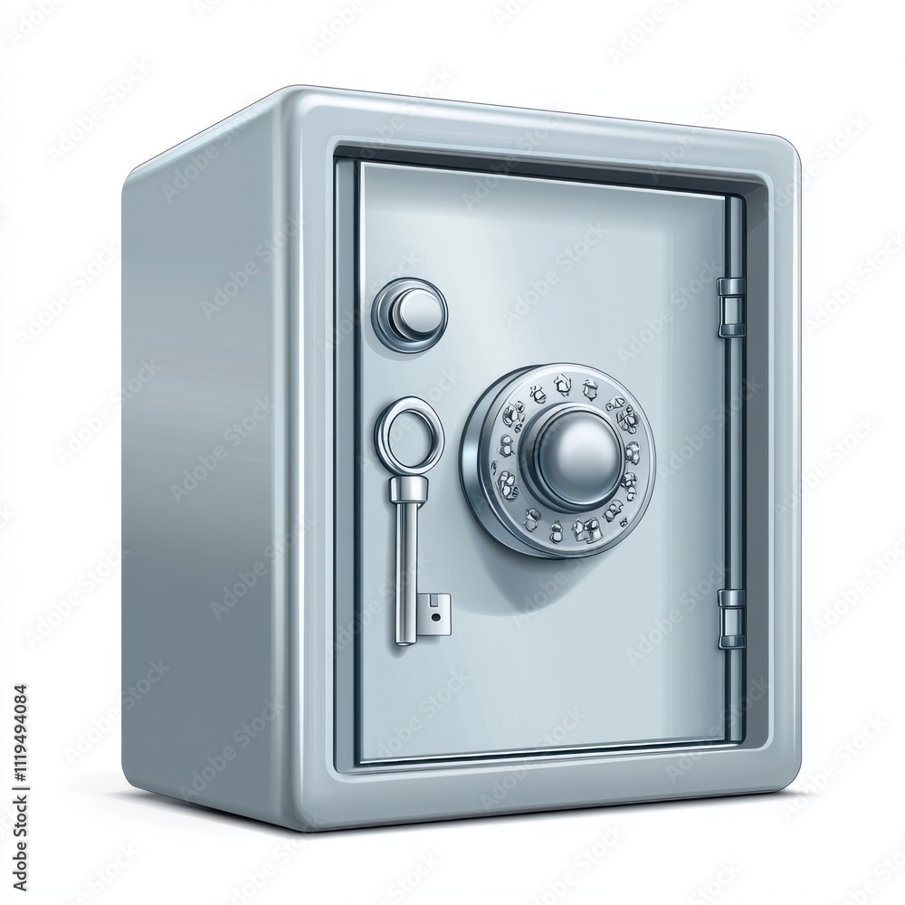 Secure Metallic Safe for Storing Valuable Items with Combination Lock and Key, Ideal for Banking, Insurance, and Personal Use in Home or Office Environment Secure Metallic Safe for Storing Valuable Items with Combination Lock and Key, Ideal for Banking, Insurance, and Personal Use in Home or Office Environment