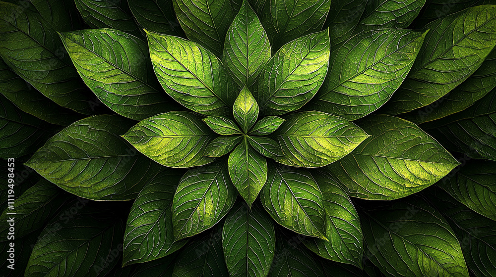 Fototapeta premium Abstract green leaf background