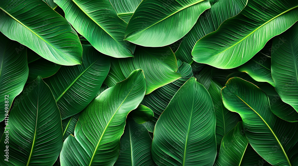 Obraz premium Abstract green leaf background