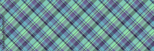 Awesome textile pattern fabric, baby plaid check texture. Subtle background seamless vector tartan in pastel and indigo colors.