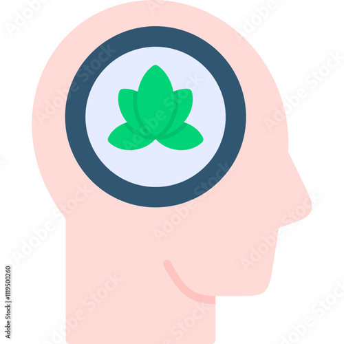 Peaceful Brain Icon