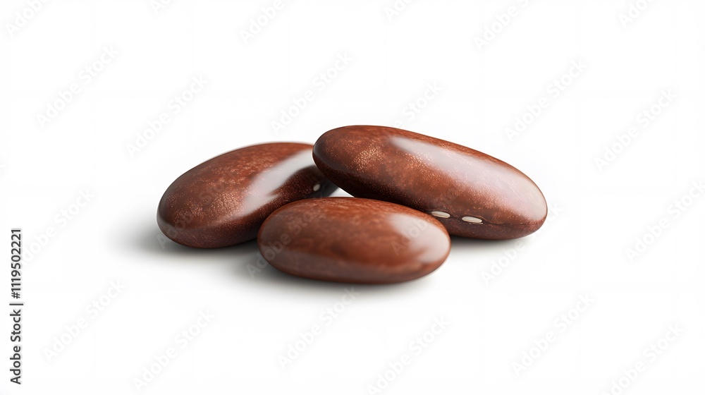3D Field beans icon on a white background 3D Field beans icon on a white background
