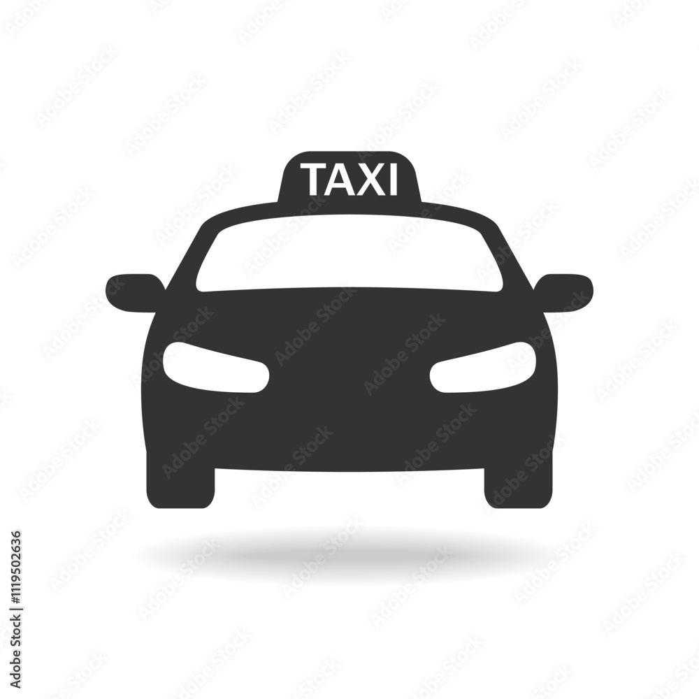 Taxi graphic icon. Taxi car sign isolated on white background. Vector illustration Taxi graphic icon. Taxi car sign isolated on white background. Vector illustration