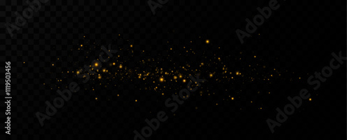 Shiny Golden Particles Golden dust.