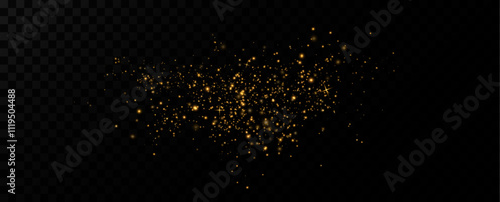 Shiny Golden Particles Golden dust.