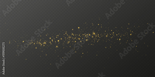 Shiny Golden Particles Golden dust.