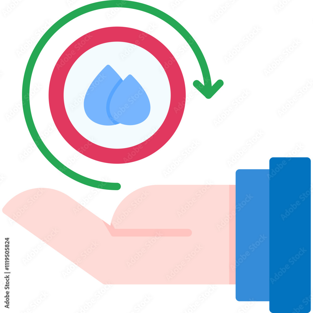 Fototapeta premium Water Governance Icon