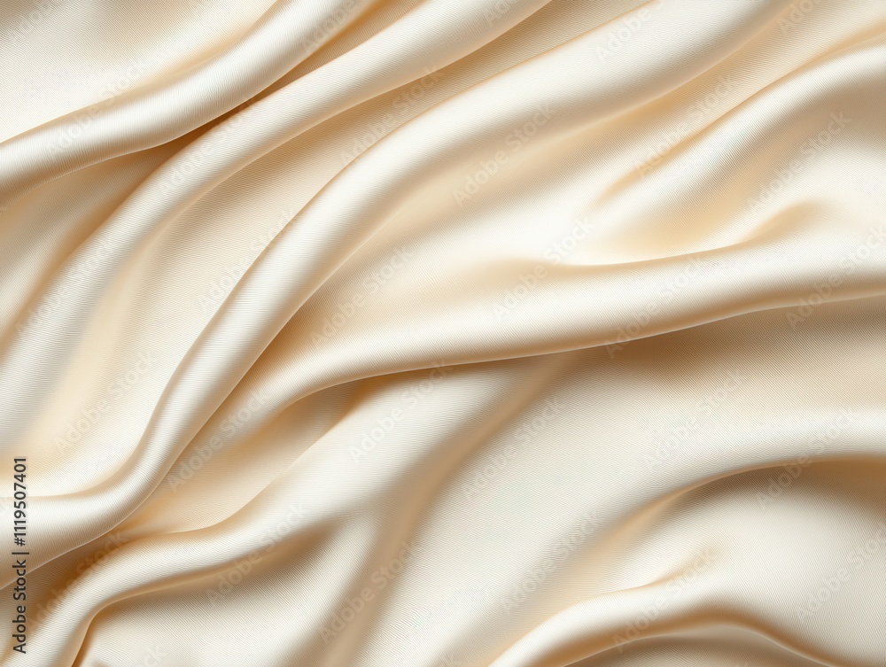 Simple Background, Silky fabric texture with elegant folds in a soft cream color. Simple Background, Silky fabric texture with elegant folds in a soft cream color.
