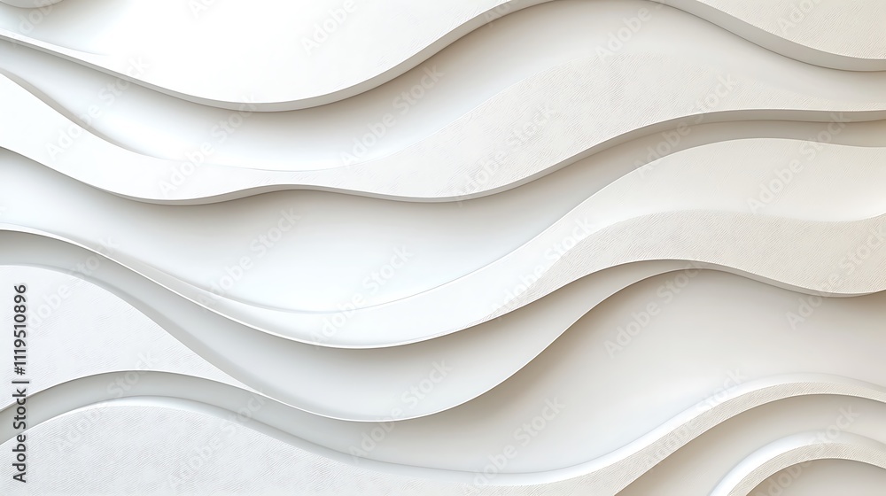 Obraz premium Visual impact of modern wave pattern wall art textured design for contemporary spaces