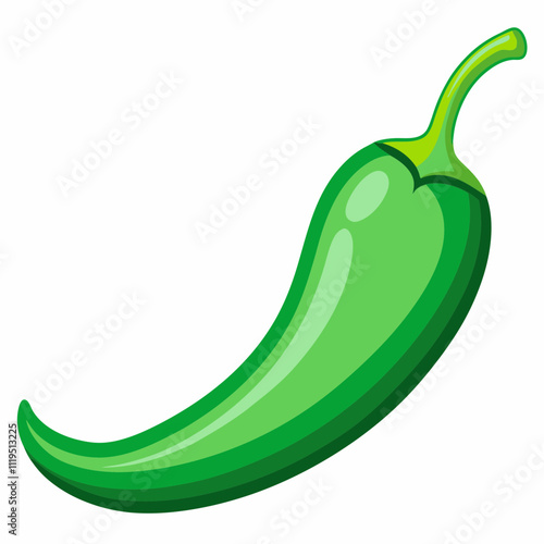 green chili vector