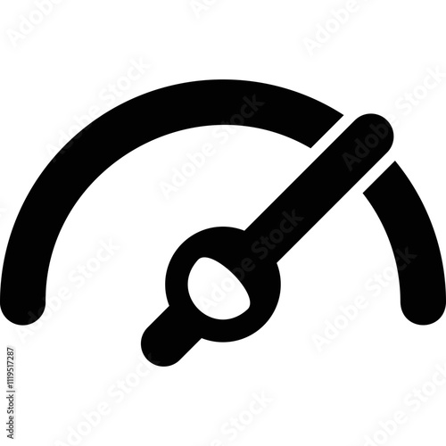 Simple vector icon speedometer