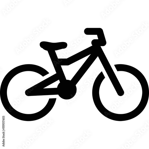 Simple vector icon bike
