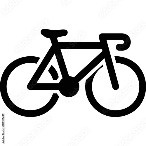 Simple vector icon bike