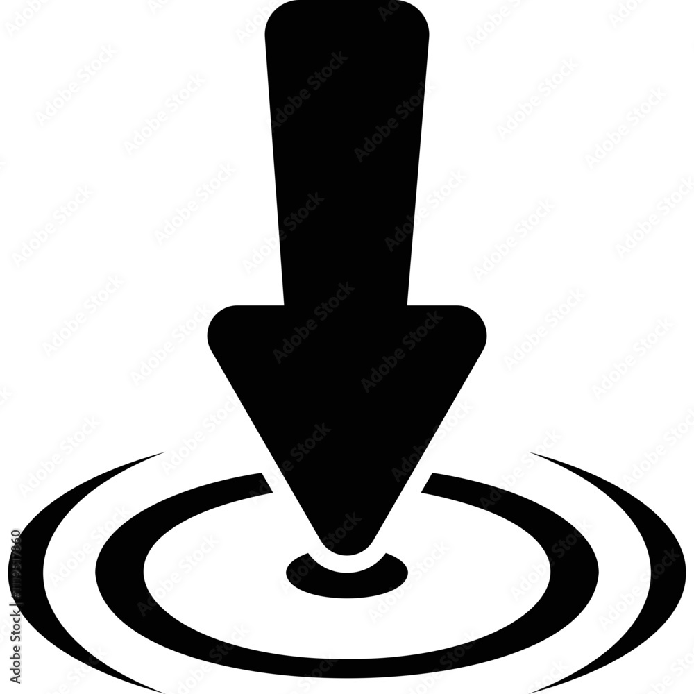 Simple vector icon arrow pointer Simple vector icon arrow pointer