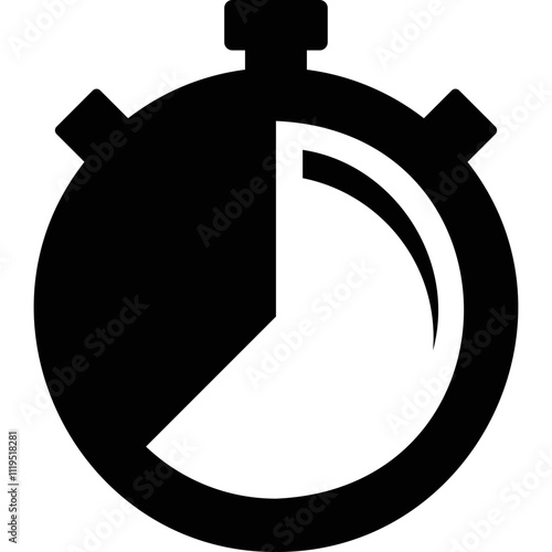 Simple vector icon timer