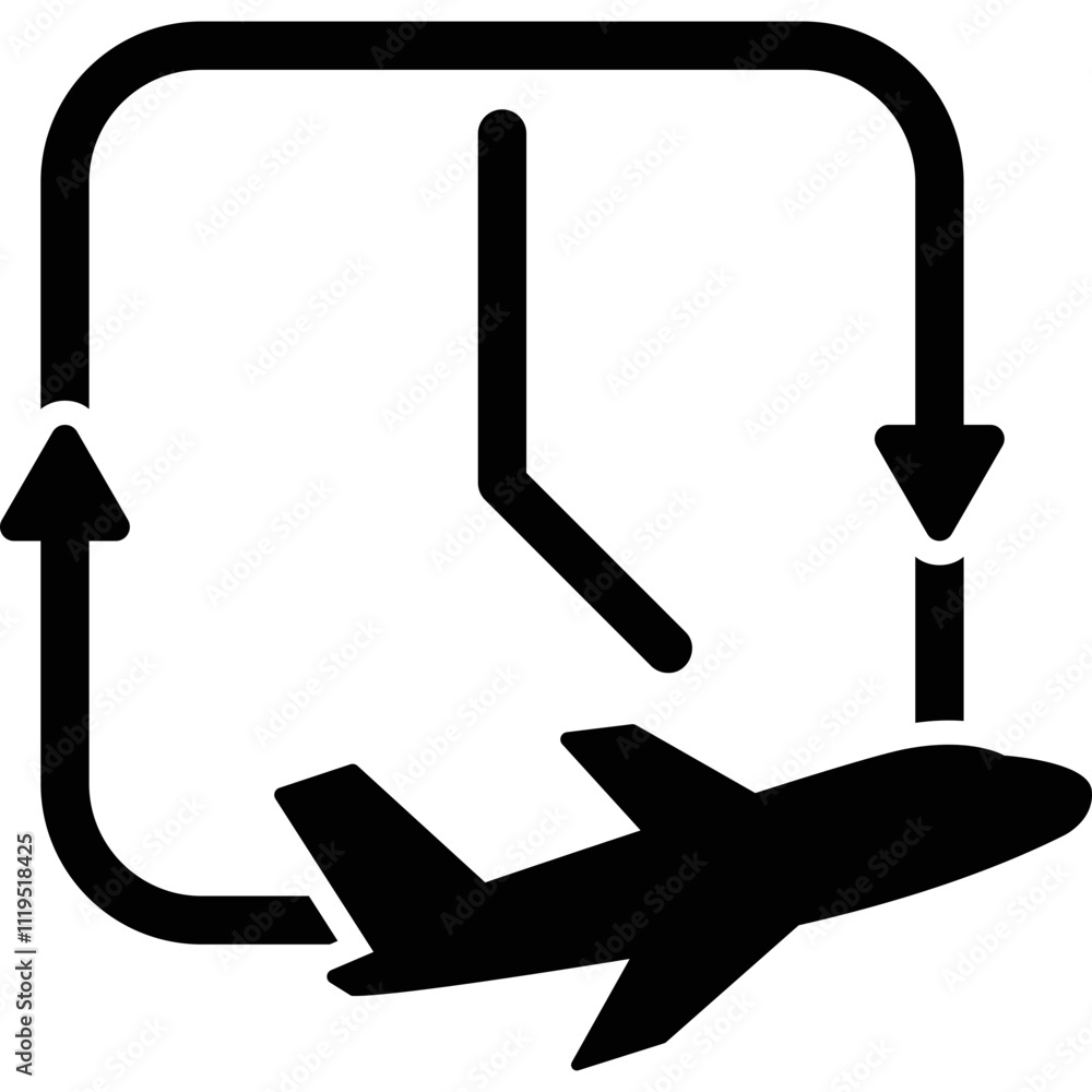 Simple vector icon airplane Simple vector icon airplane