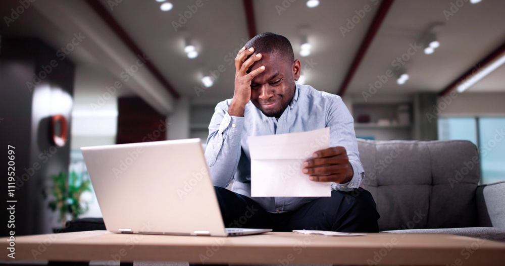 Shock Reading Finance Bill Letter Shock Reading Finance Bill Letter