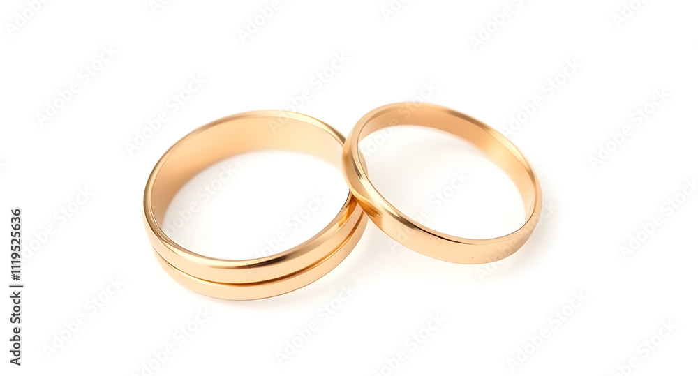 wedding gold ring with white solid background wedding gold ring with white solid background