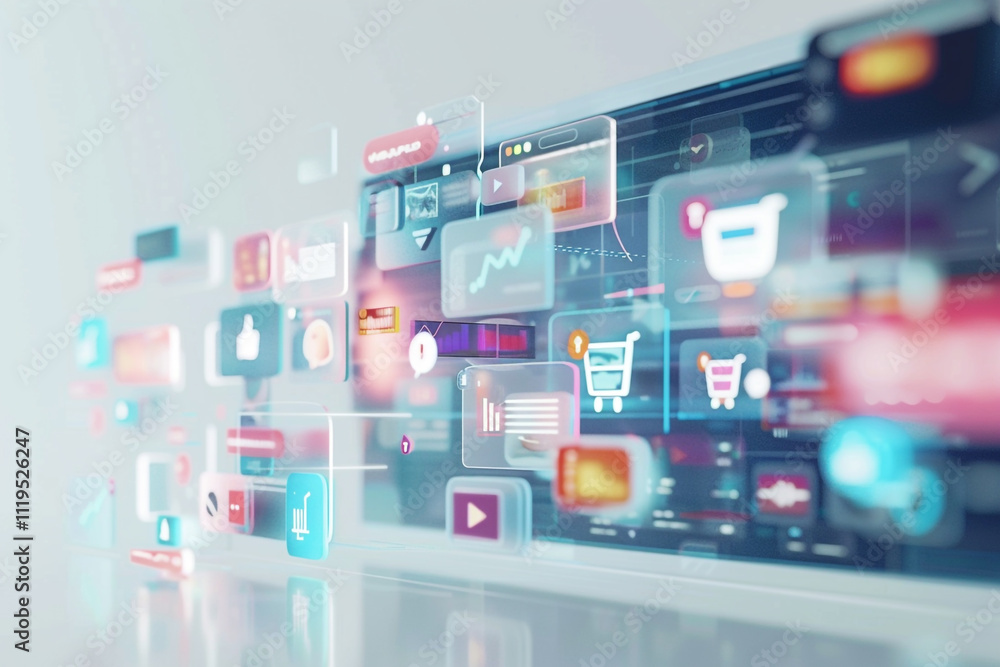 E-commerce Concept: Shopping Online Advertisement E-commerce Concept: Shopping Online Advertisement