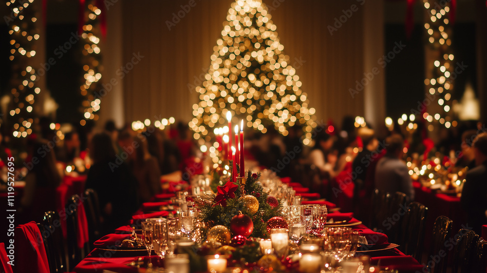 Elegant Christmas Dinner Table Setup Elegant Christmas Dinner Table Setup
