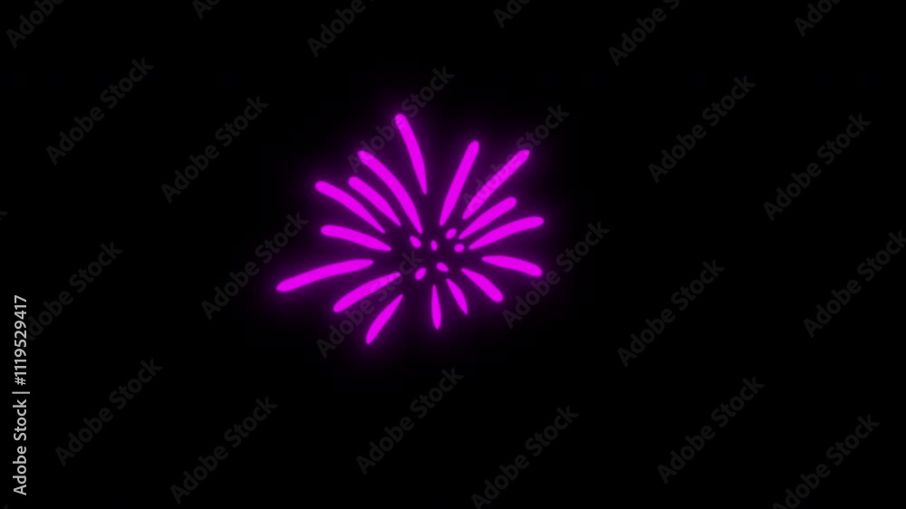 Cute hand drawn motion graphic in doodle style. Animation of various cartoon firework or festive salute. Bright 2d effect for celebration, event, movie, games. Cute hand drawn motion graphic in doodle style. Animation of various cartoon firework or festive salute. Bright 2d effect for celebration, event, movie, games.