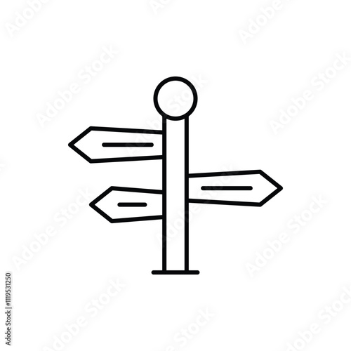 Directions  vector icon