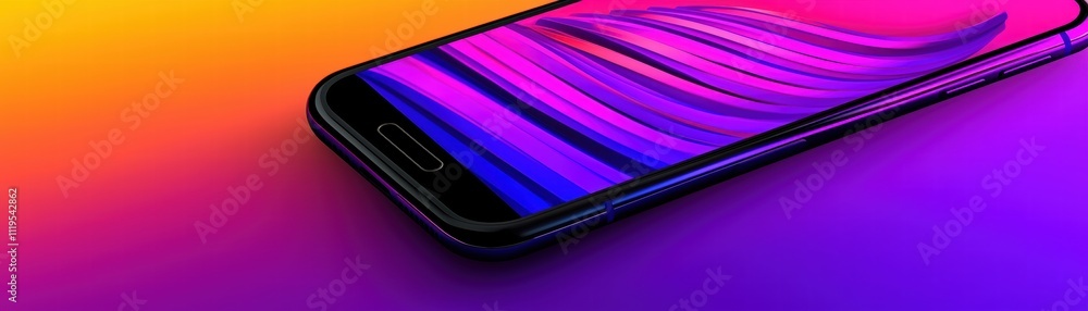 Futuristic mobile ai screen displaying enhanced detection features digital space vibrant colors modern viewpoint Futuristic mobile ai screen displaying enhanced detection features digital space vibrant colors modern viewpoint
