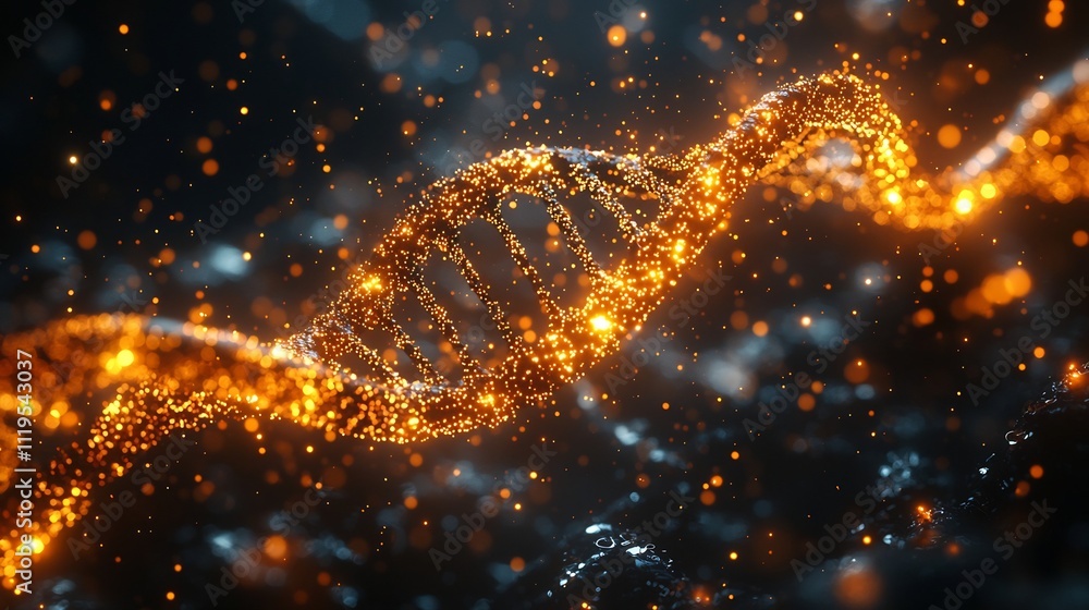 Limitless Data Storage Potential of Glowing DNA Helix Symbolizing Biotechnology Innovation Limitless Data Storage Potential of Glowing DNA Helix Symbolizing Biotechnology Innovation