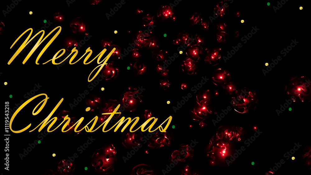 Christmas 9 Merry christmas social media template - Merry christmas text greeting on black background with red bells - Merry christmas Christmas 9 Merry christmas social media template - Merry christmas text greeting on black background with red bells - Merry christmas
