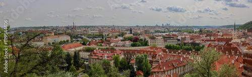 Panorama of Prague city from the viewpoint of Prague Castle.